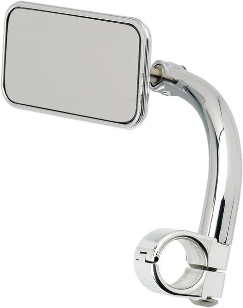 Biltwell - 6502-201-501 - Mirror - Utility - Side View - Rectangle - Clamp-On - Chrome - 1"