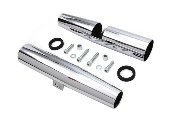 V-Twin Mfg - 39MM Chrome Fork Shroud Set - fits '86-'03 XL Models