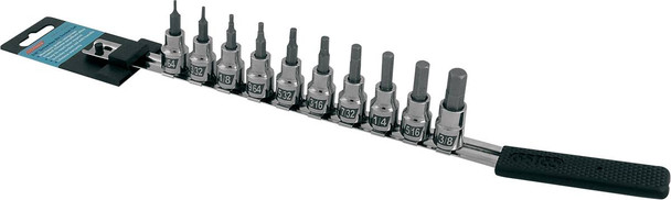 Cruztools - IN38HBS - Socket Bit Set - Hex - Inch