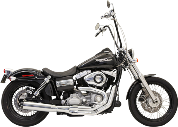 Bassani - Road Rage II B1 Power 2-into-1 Systems - Chrome fits '91-'16 FXD, FXDWG W/ Mid or Forward Control (Except FLD)