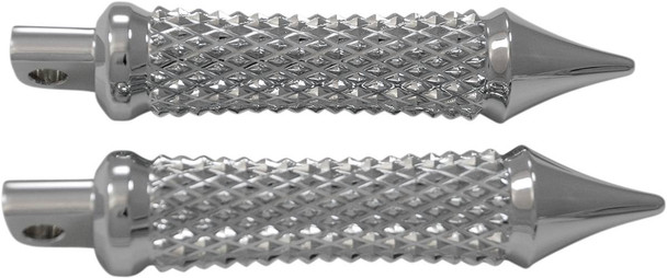 Eddie Trotta Designs - TC779 - Cross Cut Footepegs - Chrome