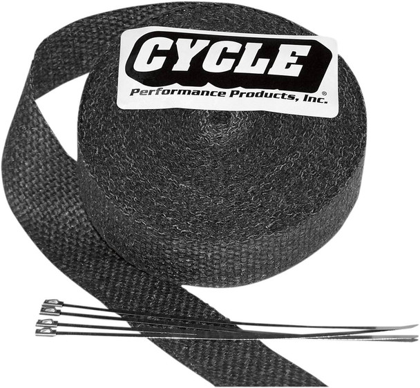 Cycle Performance Prod. - CPP/9044 - Fiberglass Exhaust Wrap Kit - Black - 1" x 50'