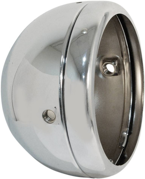 Emgo - 66-65073 - 5 3/4" Lucas Style Headlight Shell - Chrome