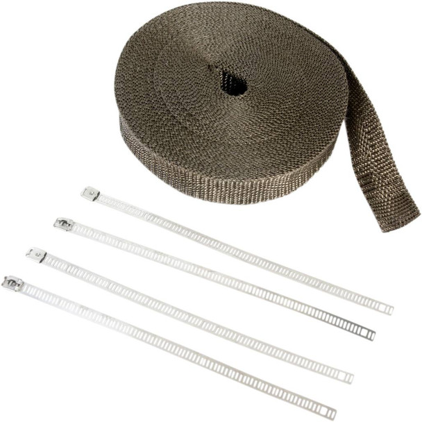 Cycle Performance Prod. - CPP/9052SL - Lava Rock Exhaust Wrap Kit - Metallic - 1" x 50'