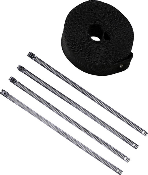 Cycle Performance Prod. - CPP/9242 - Lava Rock Exhaust Wrap Kit - Metallic Black - 2" x 25'