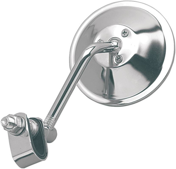 Emgo - 20-06804 - Mirror - Side View - Round - 4" Stem - Chrome - Each - Universal