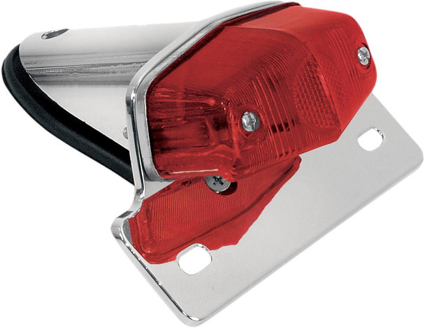 Emgo - 62-21521 - Taillight - Chrome Bracket - Red Lens