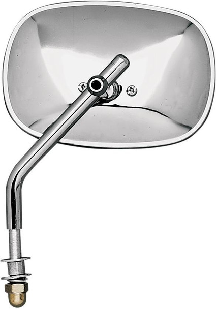 Emgo - 20-34800 - Mirror - Side View - Plain/Rectangle - Standard Stem - Each - Universal
