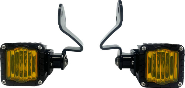 Custom Dynamics - SD-23RG-FT-YB - Front Turn Signals - Shark Demo® - LED - Yellow