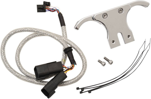 Dakota Digital - AI-250 - Chrome Handlebar Clamp Mount with T-Bar Drag Bar - Includes Wiring Harness