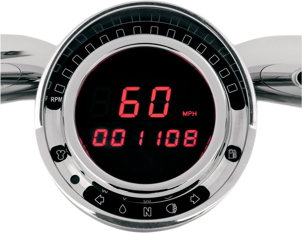 Dakota Digital - BD-140-R - Big Dog Direct Plug-In Speedometer - Red LED