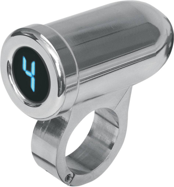 Dakota Digital - PGR-1100 - 1" Auto Programming Gear Indicator - Chrome - Blue Display
