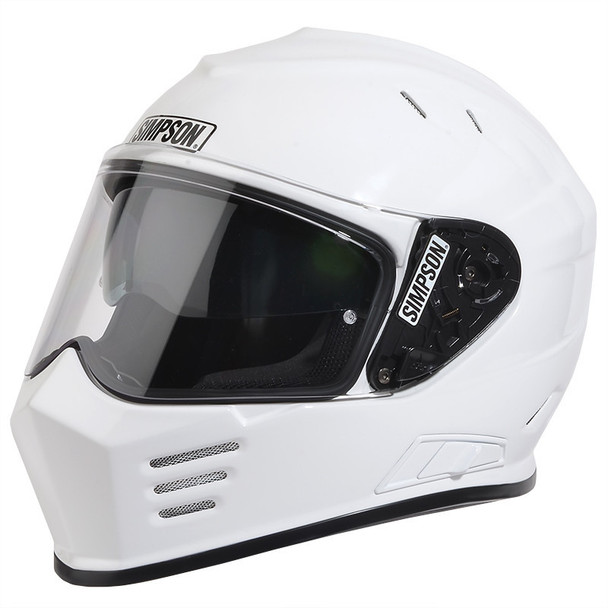 Simpson Helmets - Ghost Bandit DOT Approved Helmet - Gloss White