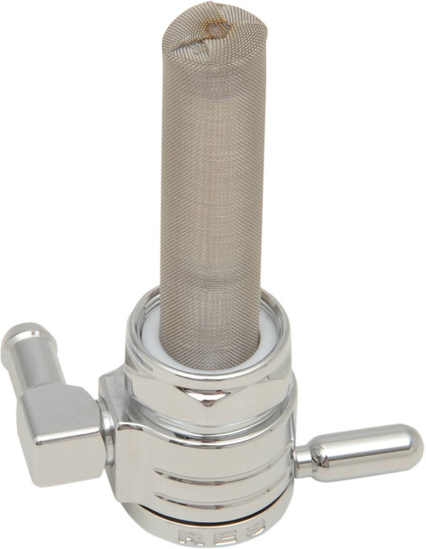 Golan Products - 76-312B-CS - "Click-Slick" Fuel Petcock - Backward - Chrome - 22mm