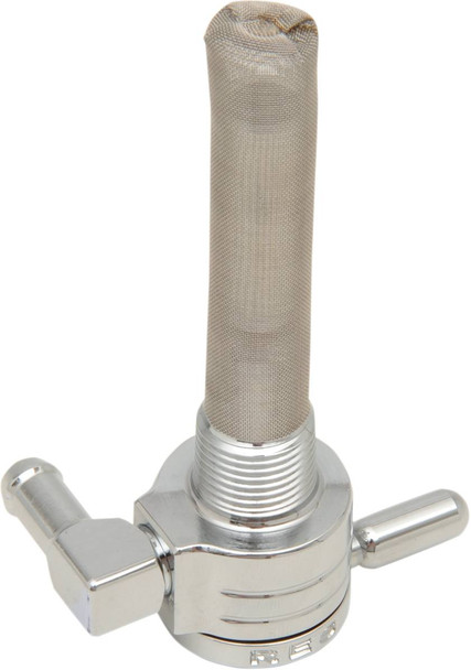 Golan Products - 75-516B-CS - "Click-Slick" Fuel Petcock - Backward - Chrome - 3/8" NPT