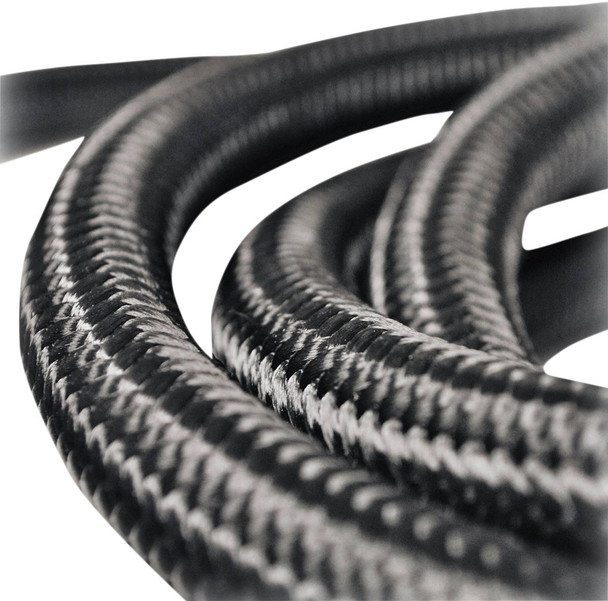Jagg Oil Coolers - 21-JLWN06-10 - Fiber Braided Hose - Black - 10'