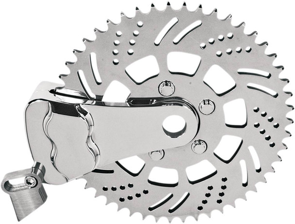 Hawg Halters - RKSBLCC351 - Sprocket Brake Caliper - Left - Chrome