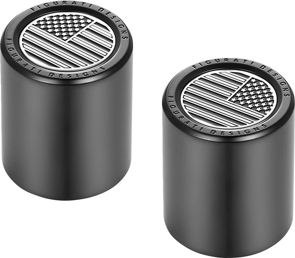 Figurati Designs - FD26-DC-2730-BK - Docking Covers - American Flag - Black