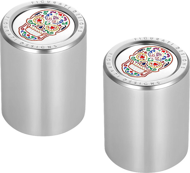 Figurati Designs - FD30-DC-27-30-SS - Docking Cover - Medium - Mirror Polished - Sugar Skull