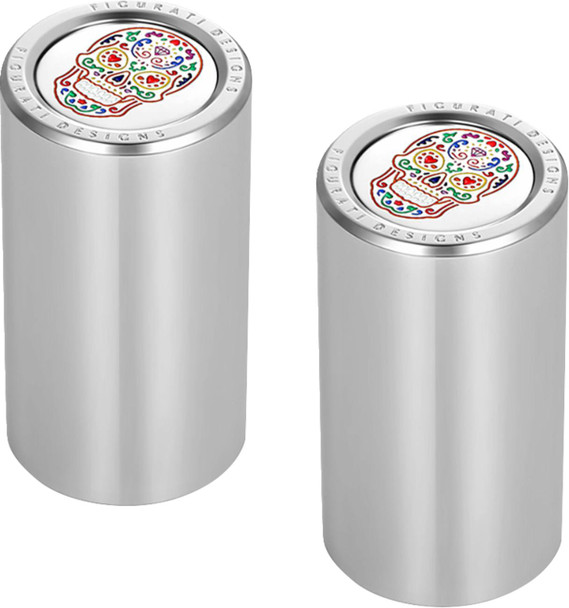 Figurati Designs - FD30-DC-25-45-SS - Docking Cover - Long - Mirror Polished - Sugar Skull