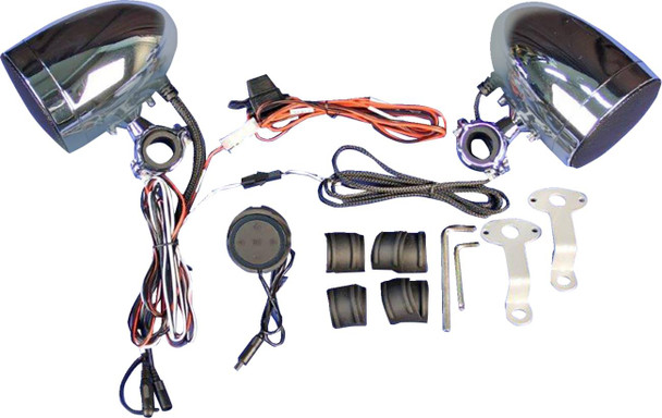 J & M - MHAS-BLU3 - Self-Amplified Speaker Kit - Handlebar Mount - Bluetooth