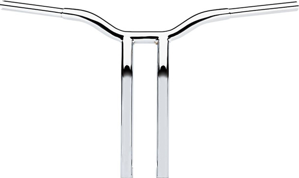 La Choppers - LA-7338-16 - Kage Fighter Welded Bent-Riser Handlebar - One Piece - 16" - Chrome