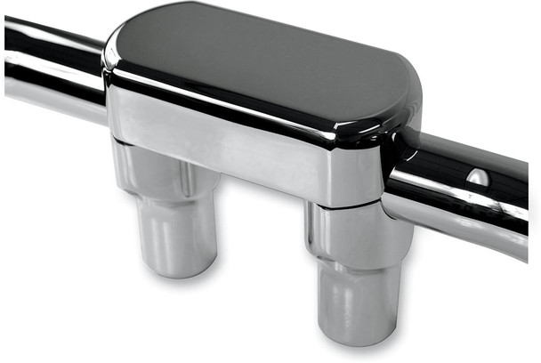 La Choppers - LA-7446-03 - Hefty Handlebar Riser & Top Clamp Kit - 3" - Chrome