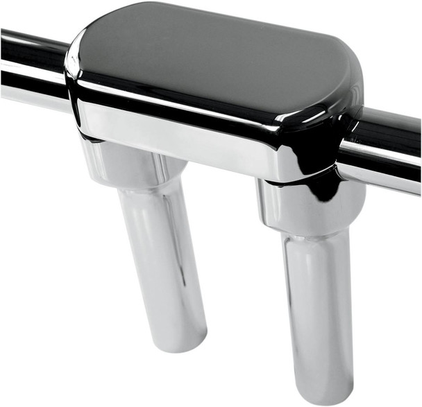 La Choppers - LA-7446-06 - Hefty Handlebar Riser & Top Clamp Kit - 6" - Chrome