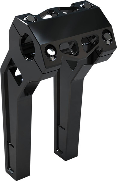La Choppers - LA-7481-08B - Performance Risers - Pullback - 8" x 1-1/4" - Black Anodized