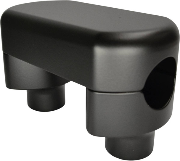 La Choppers - LA-7442-01M - Solid Handlebar Riser & Top Clamp Kit - 1-1/2" - Flat Black