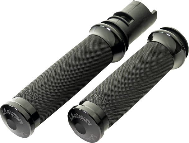 La Choppers - LA-7493-01B - County Line Grips - '24 FL - Black