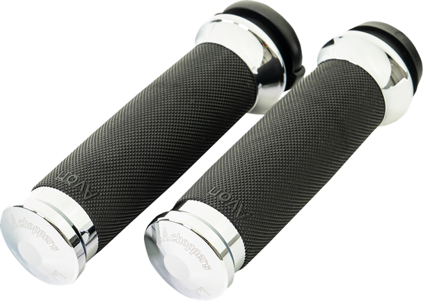 La Choppers - LA-7493-00 - County Line Grips - TBW - Chrome