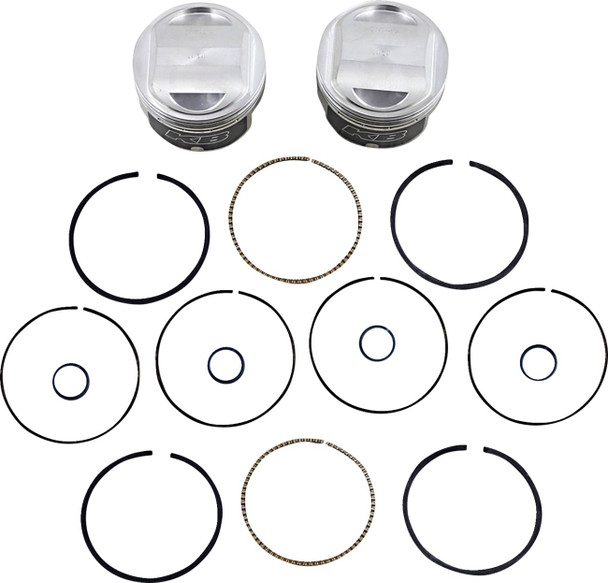Kb Performance - KB426C.010 - Piston Kit - 3.750" +0.010" - 10.5:1 CR - 88" Twin Cam