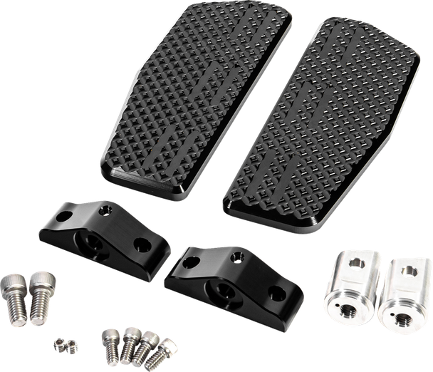 La Choppers - LA-P101-02B - Mini Floorboards - Driver - Black