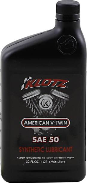 Klotz Oil - KH-50 - V Twin Synthetic Oil - 50W - 1 U.S. quart