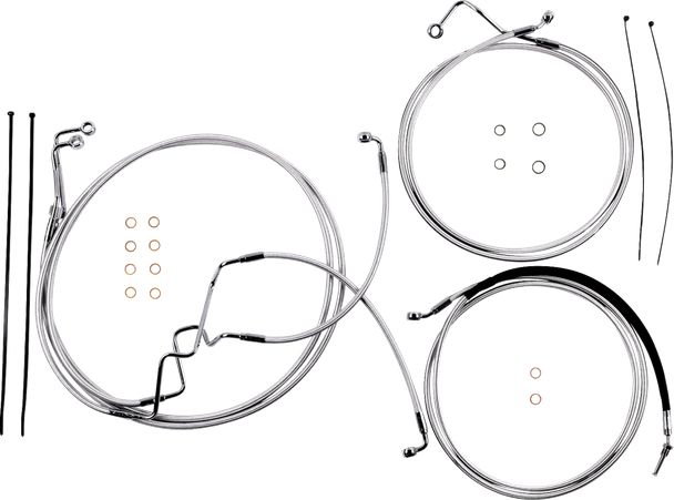 Magnum Shielding - 387926 - Sterling Chromite II® Designer Handlebar Installation Kit - 6" - '17-'20 FLHR