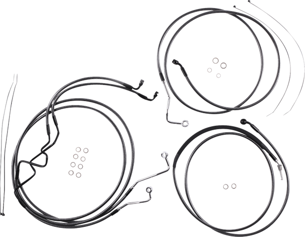 Magnum Shielding - 787928 - KARBONFIBR Designer Handlebar Installation Kit - 8" - '17-'20 FLHR
