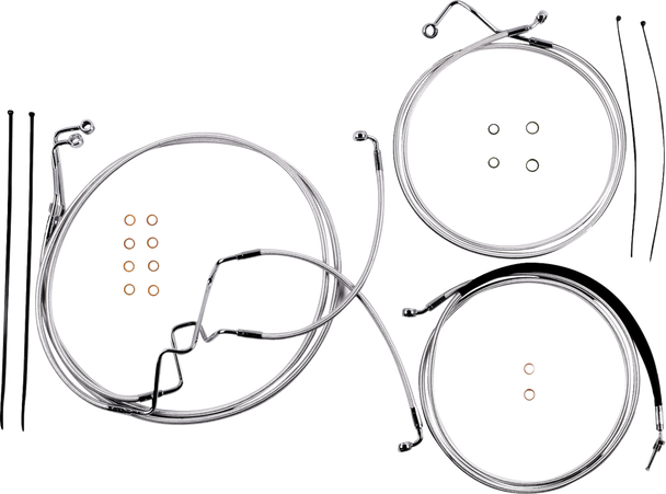 Magnum Shielding - 387925 - Sterling Chromite II® Designer Handlebar Installation Kit - 10" - '17-'20 FLHR