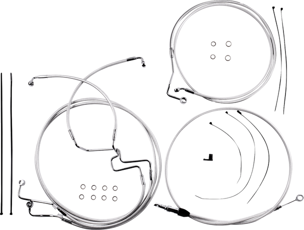 Magnum Shielding - 3871228 - Sterling Chromite II® Designer Handlebar Installation Kit - 8" - '21-'22 FLHR