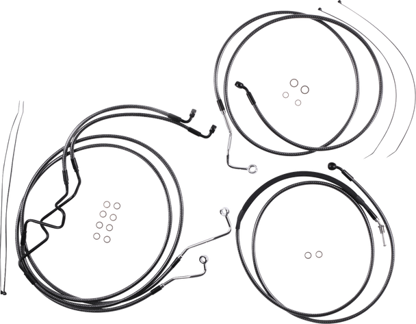 Magnum Shielding - 787876 - KARBONFIBR Designer Handlebar Installation Kit - 6" - '17-'20 FLTR