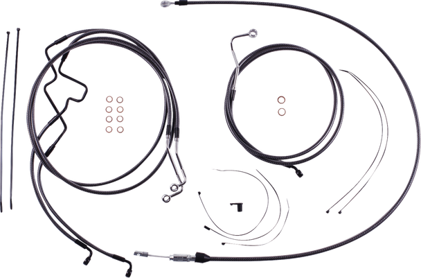 Magnum Shielding - 7871228 - KARBONFIBR Designer Handlebar Installation Kit - 8" - '21-'22 FLHR