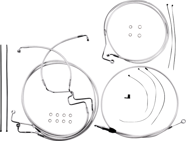Magnum Shielding - 3871225 - Sterling Chromite II® Designer Handlebar Installation Kit - 10" - '21-'22 FLHR