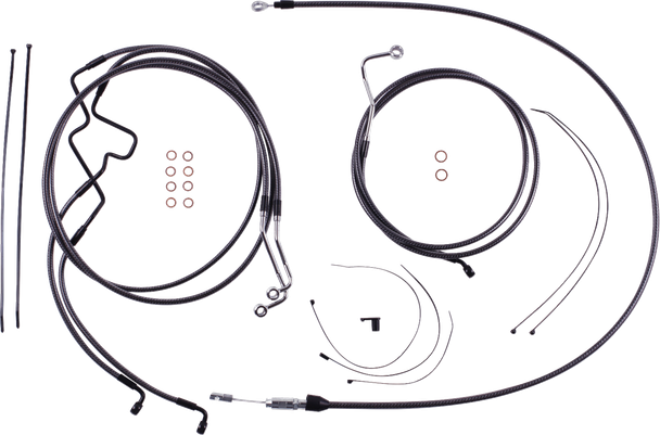 Magnum Shielding - 7871225 - KARBONFIBR Designer Handlebar Installation Kit - 10" - '21-'22 FLHR