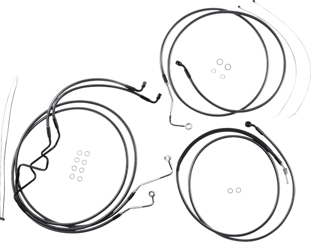 Magnum Shielding - 787875 - KARBONFIBR Designer Handlebar Installation Kit - 10" - '17-'20 FLTR
