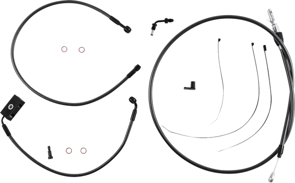 Magnum Shielding - 4871256 - Black Pearl™ Designer Handlebar Installation Kit - 6" - '18-'24 Softail