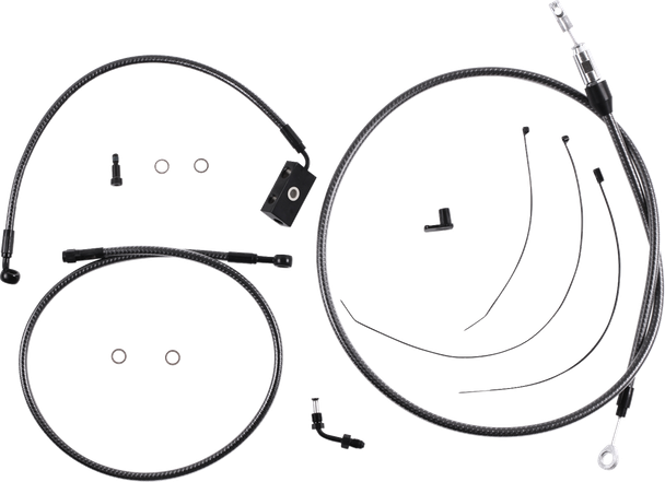 Magnum Shielding - 7871258 - KARBONFIBR Designer Handlebar Installation Kit - 8" - '18-'24 Softail