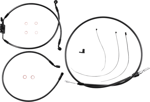 Magnum Shielding - 4871125 - Black Pearl™ Designer Handlebar Installation Kit - 10" - FXLR/FXFB/S