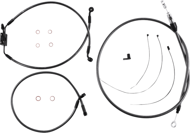 Magnum Shielding - 7871125 - KARBONFIBR Designer Handlebar Installation Kit - 10" - FXLR/FXFB/S