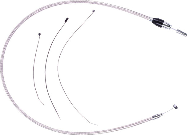 Magnum Shielding - 523804HE - Polished Stainless Quick Connect Upper Clutch Cable - 39"