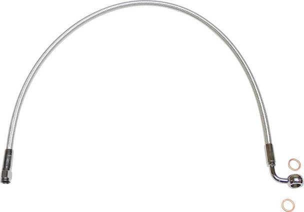 Magnum Shielding - AS37223 - Brake Line - 10 mm-90° - 23" - Sterling Chromite II